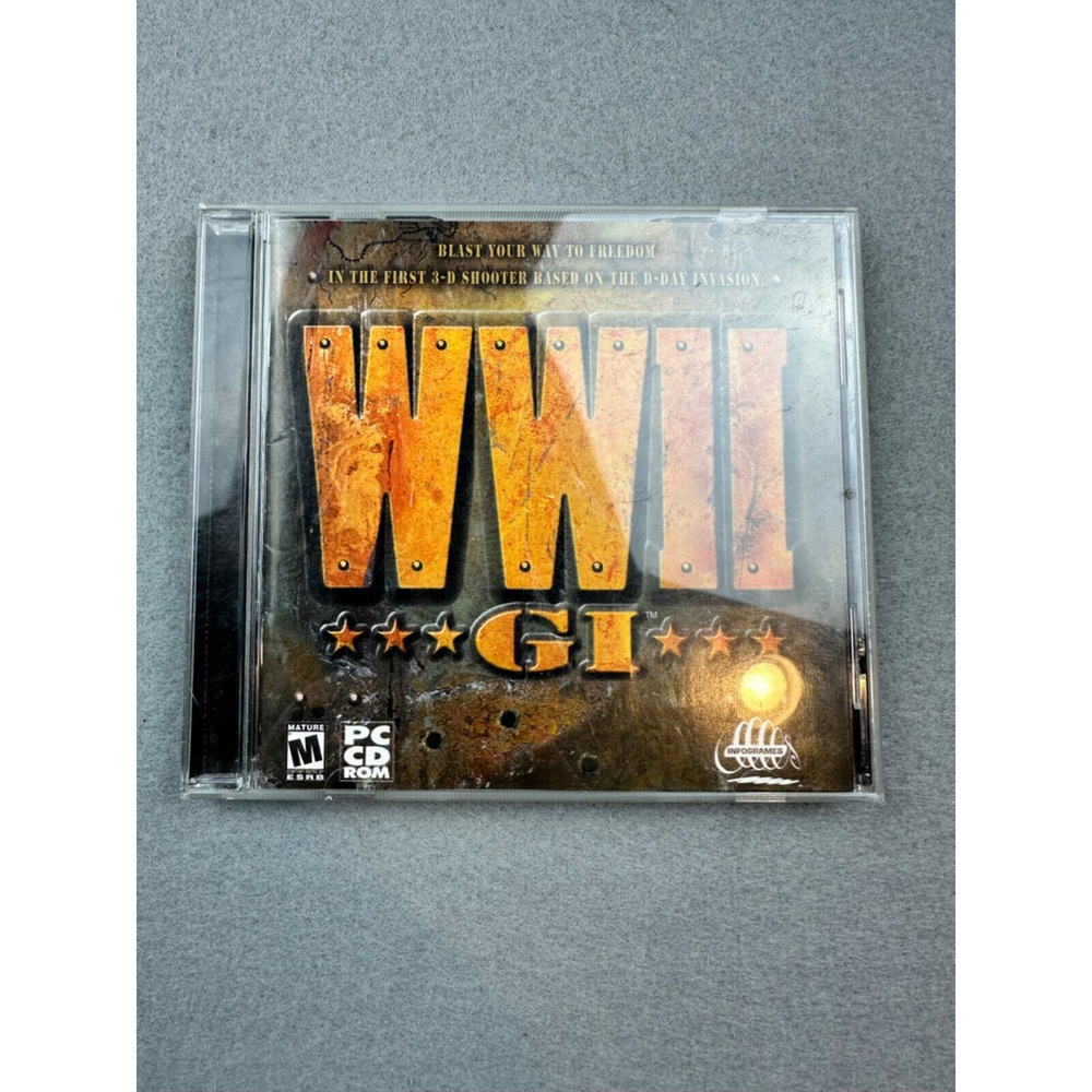 WWII GI Game and‎ Jewel Case (PC, 2000)